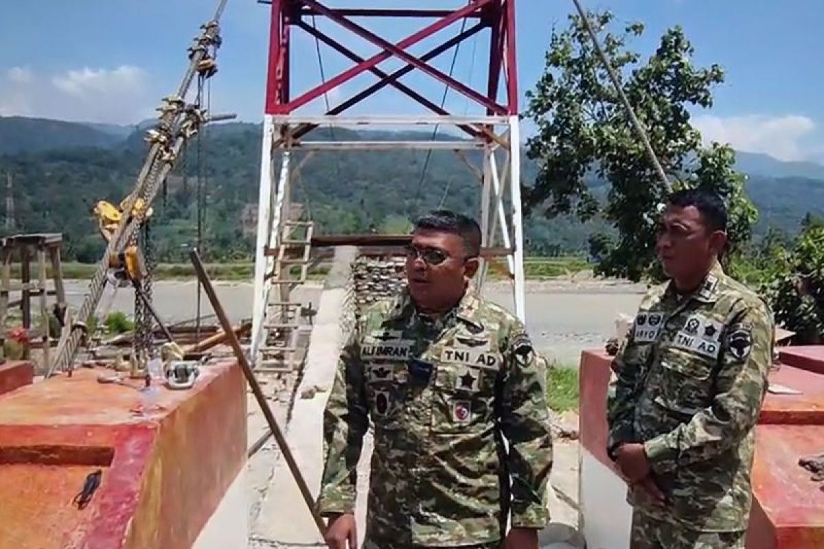 TNI AD Bangun Jembatan Gantung Terpanjang di Aceh Sepanjang 248 Meter di Aceh Tenggara, Akses 15 Ribu Warga ke Sekolah Terbuka