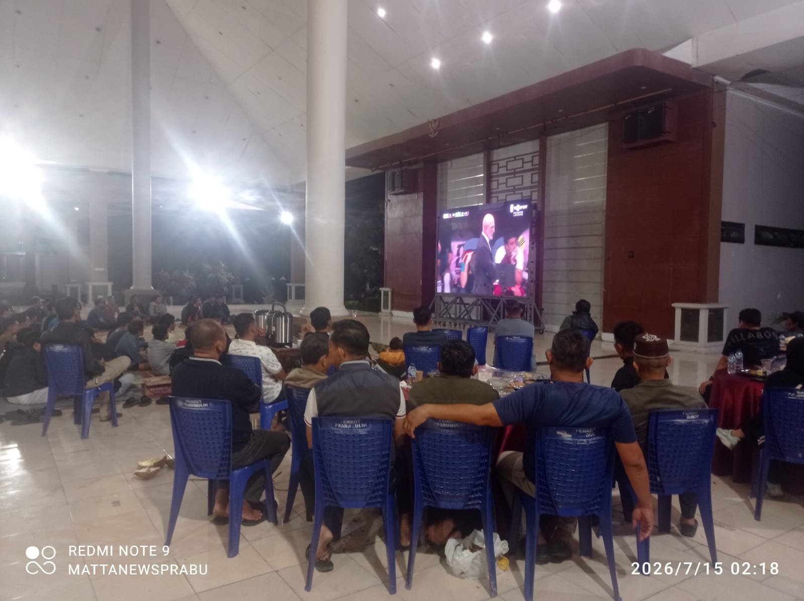 Nobar Semifinal Piala Dunia 2026 di Pendopo Rumah Dinas, Wali Kota Prabumulih Ajak Warga Pererat Silaturahmi