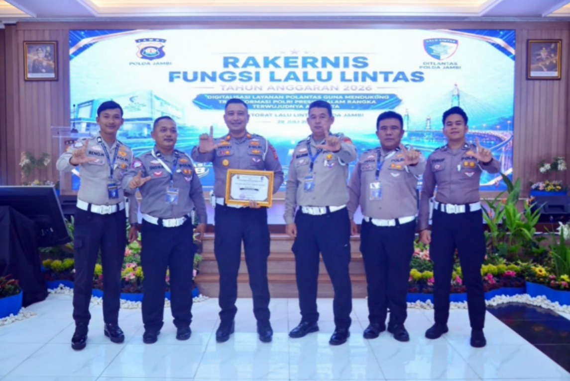 Satlantas Polres Tanjab Barat Raih Juara II Program Polantas Karib, Bukti Pelayanan Humanis di Jambi