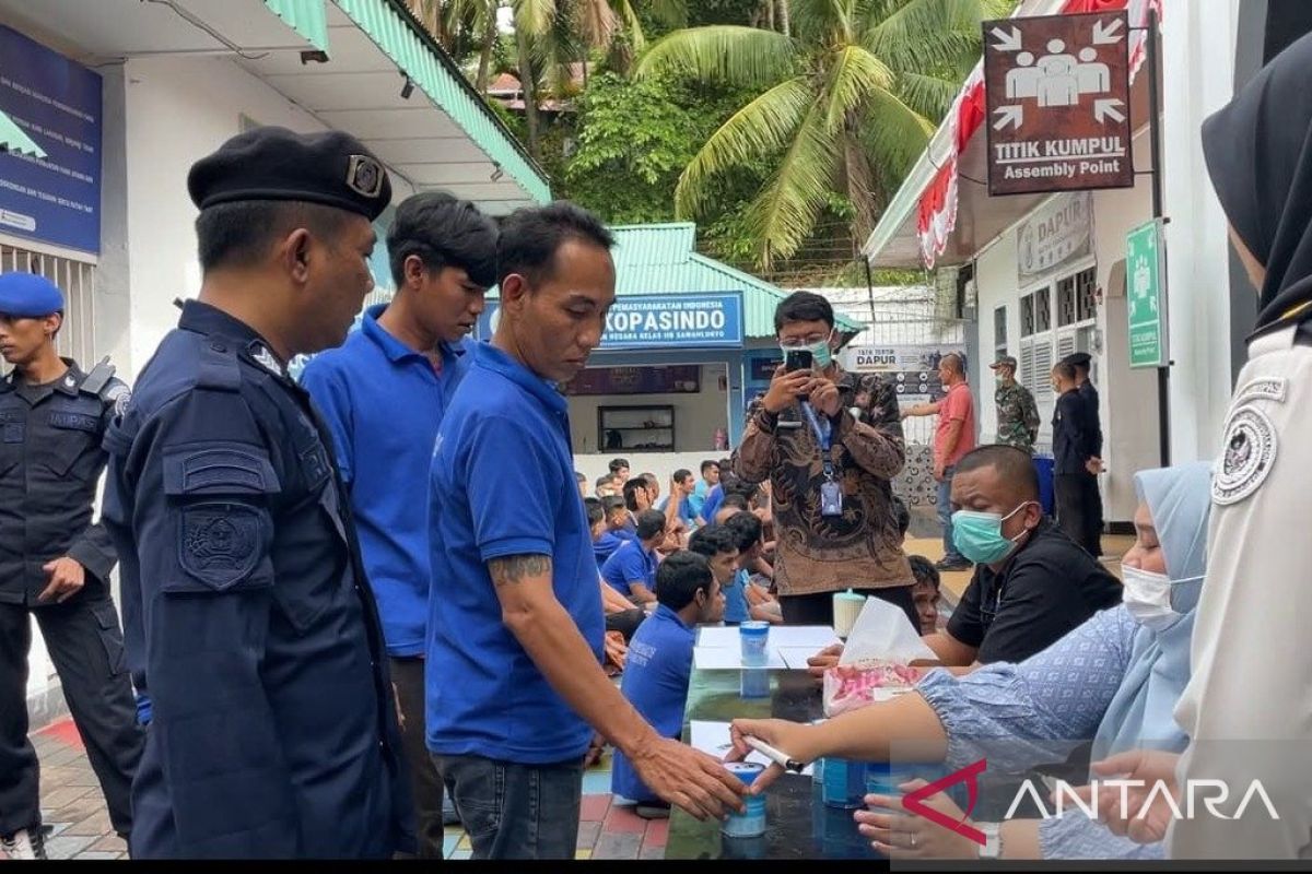 Rutan Sawahlunto Razia Gabungan BNN dan Aparat, 15 Warga Binaan Jalani Tes Urine