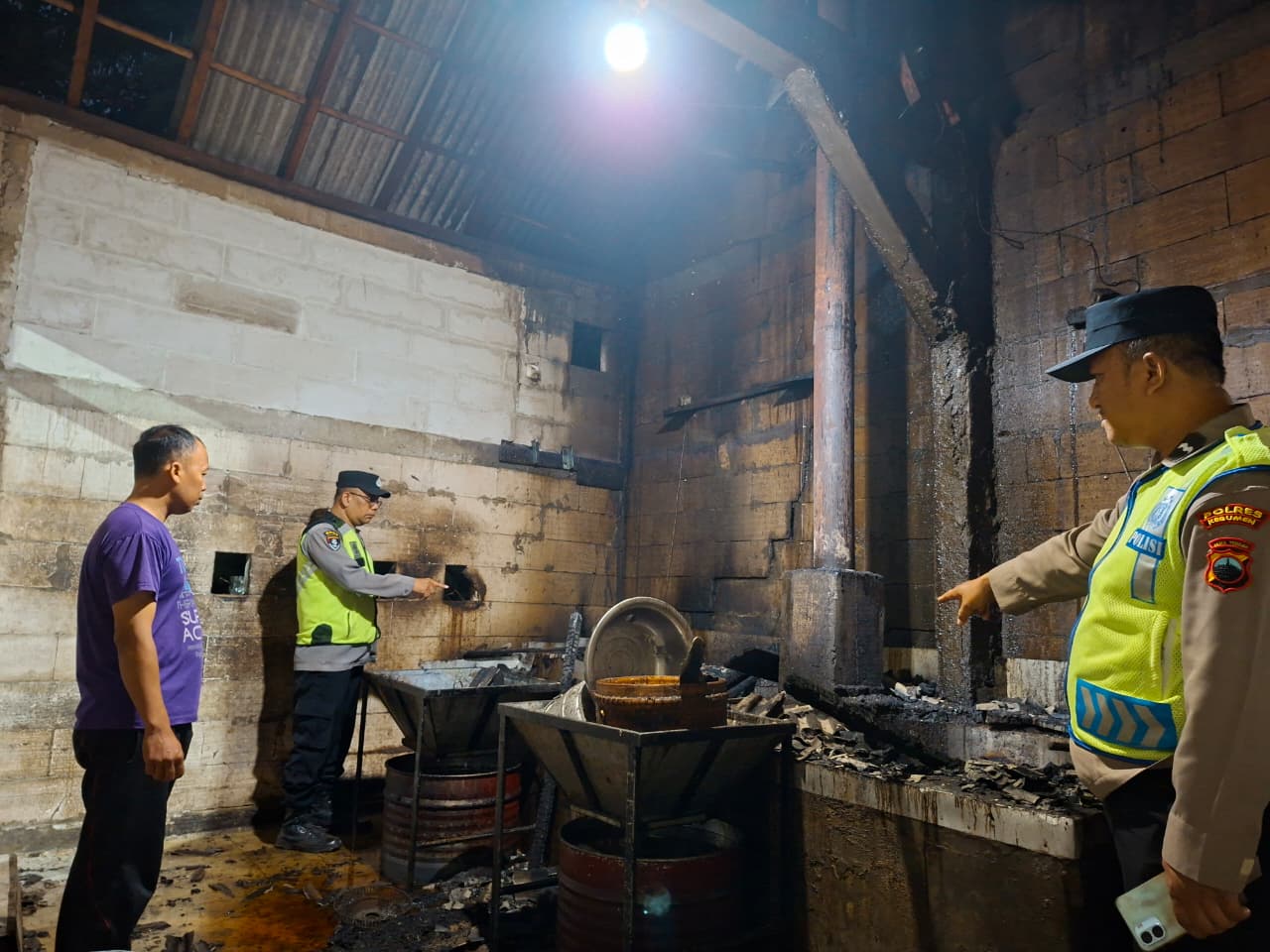 Dapur Produksi Keripik Singkong di Buayan Kebumen Ludes Terbakar, Api Diduga dari Bara Tungku Kayu