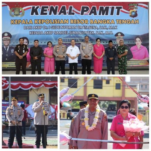 Suasana Haru Iringi Apel Perpisahan Kapolres Bangka Tengah AKBP Bratasena, Titipkan Pesan untuk Personel