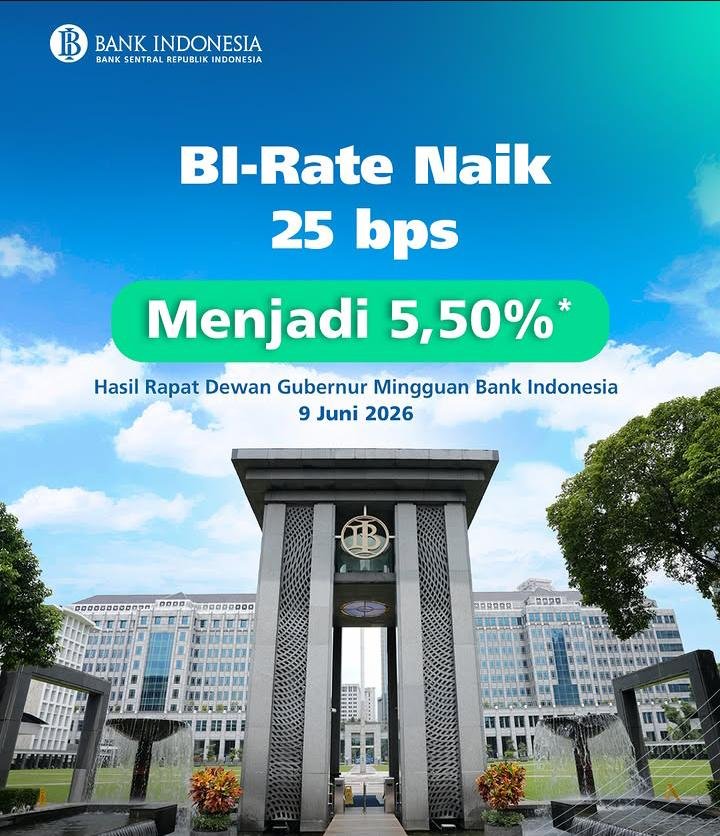 BI Naikkan Suku Bunga Acuan Jadi 5,50 Persen, Kredit di Kalimantan Utara Diprediksi Ikut Terkerek