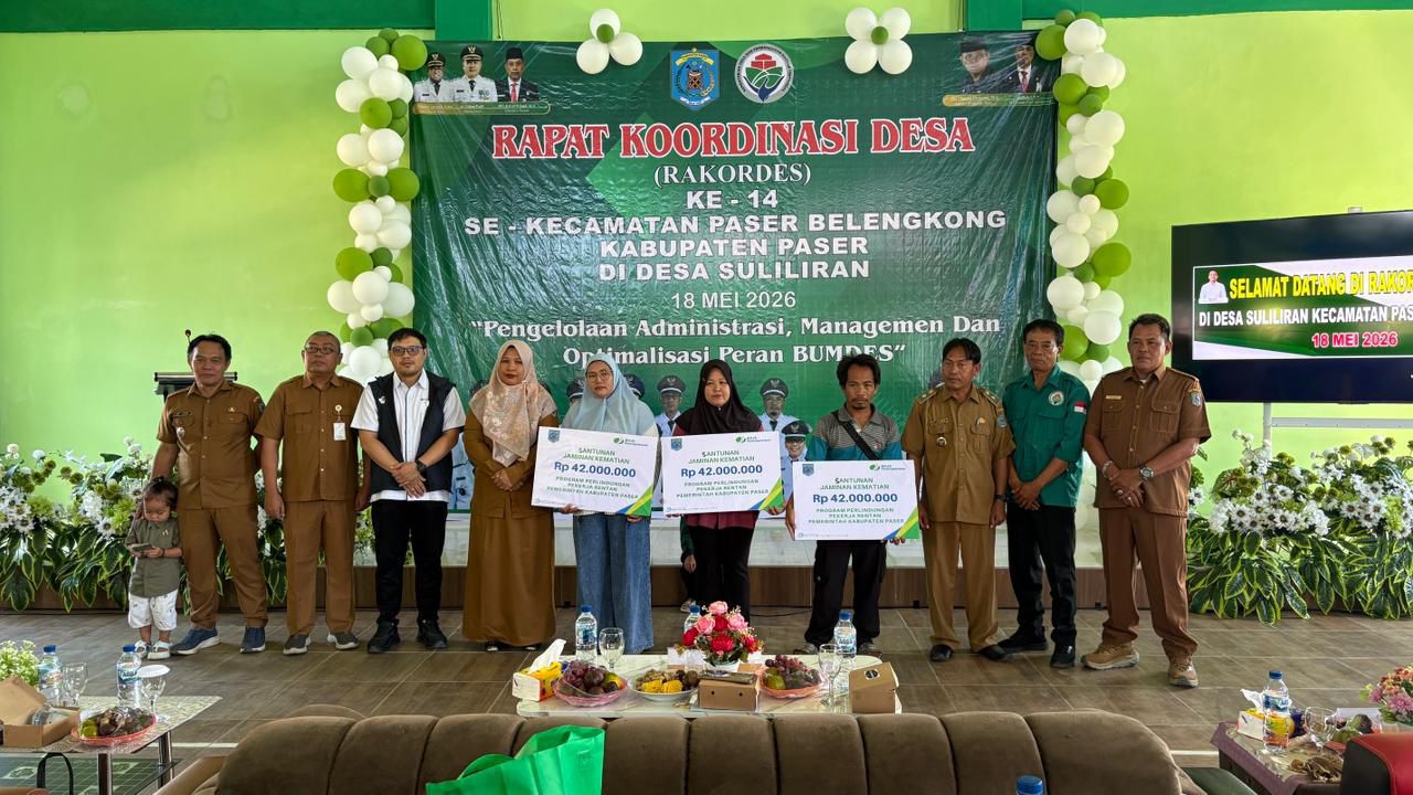 3 Ahli Waris Pekerja Rentan di Desa Suliliran Baru Terima Santunan Jaminan Kematian Rp42 Juta Masing-masing