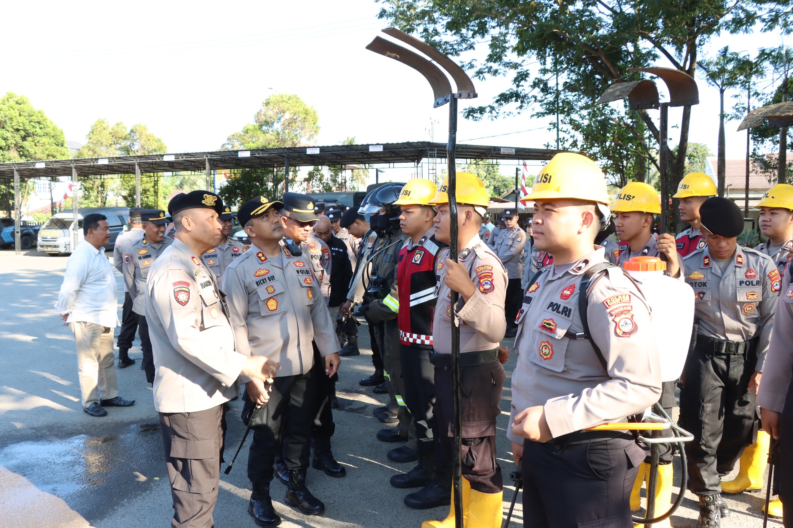 Polres Tanah Laut Siagakan Personel dan Peralatan Hadapi Karhutla, Water Bombing Wajib Pastikan Area Steril
