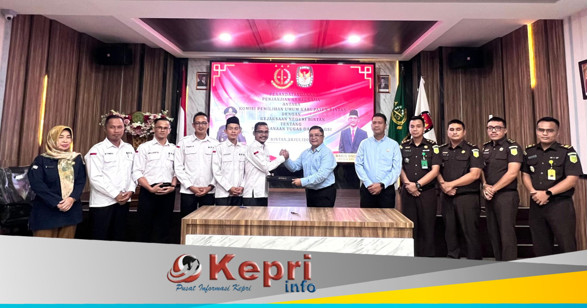 Kejari Bintan dan KPU Teken PKS, Jaksa Pengacara Negara Siap Kawal Tahapan Pemilu 2026