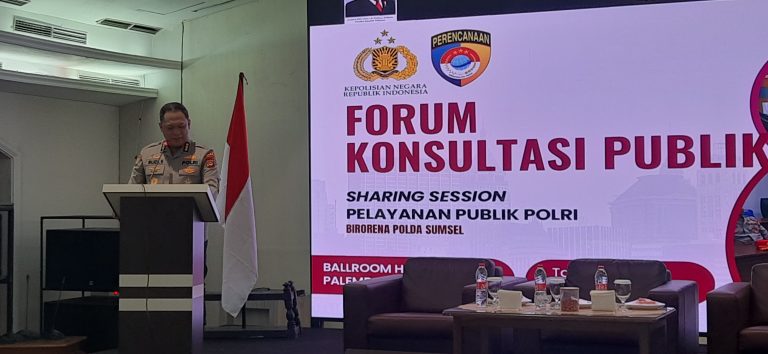 Polda Sumsel Gelar Forum Konsultasi Publik, Minta Warga Palembang Tak Sungkan Kritik Pelayanan Kepolisian