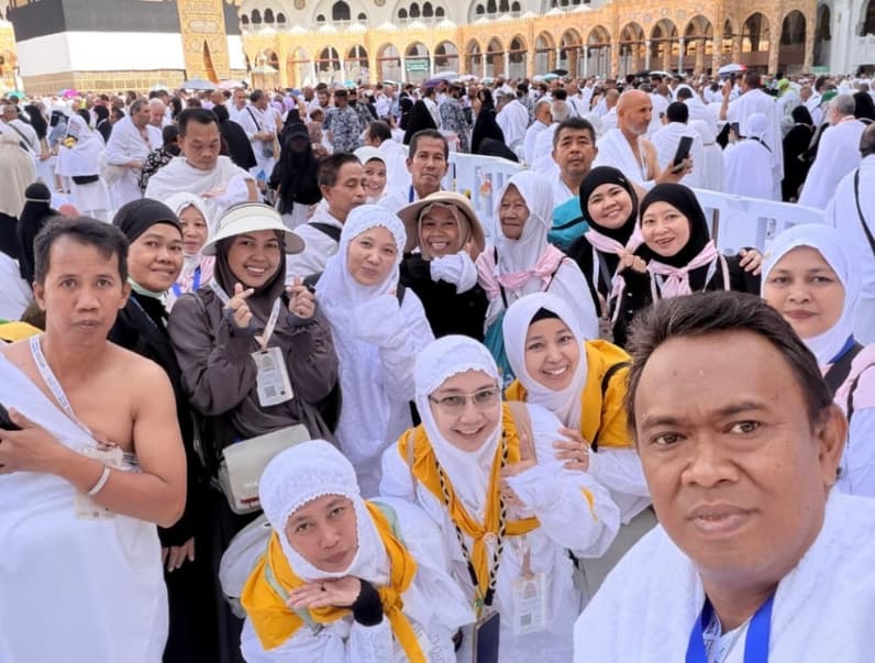 Cuaca 45 Derajat Celsius di Tanah Suci, Jemaah Haji Kaltara Kloter 7 Mulai Siapkan Fisik Hadapi Puncak Armuzna