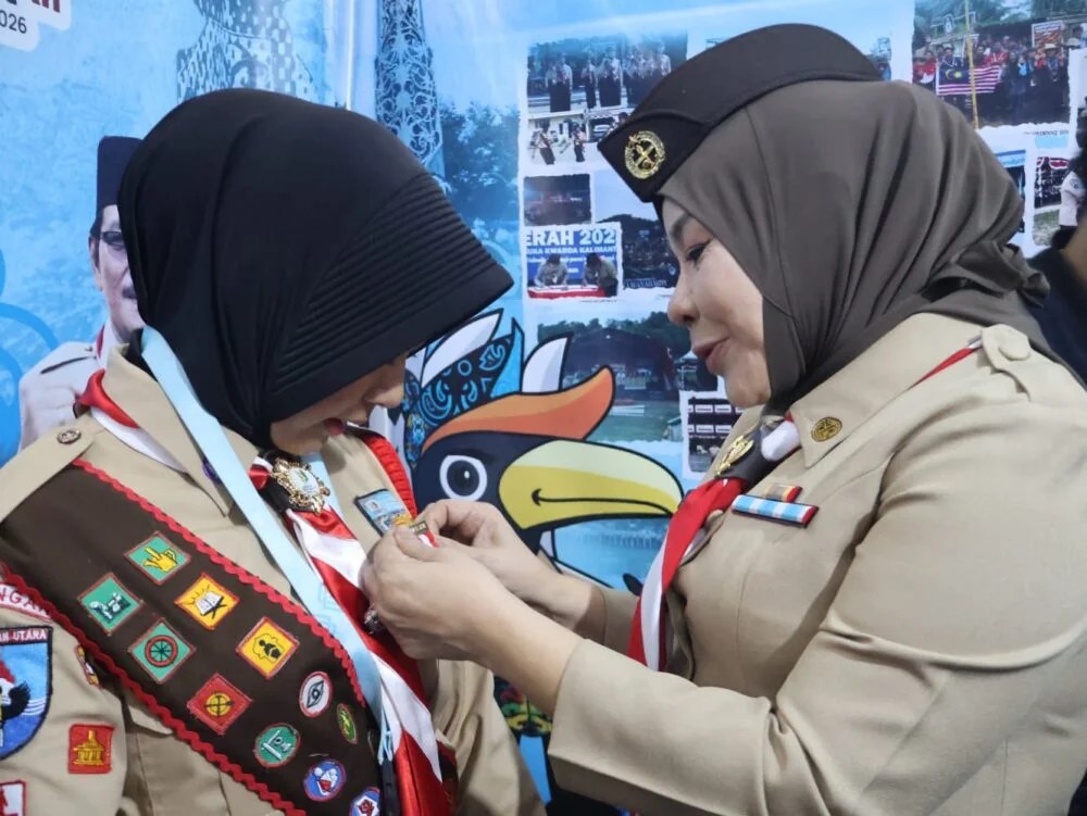 650 Anggota Pramuka Kaltara Selesaikan Jamnas XII di Cibubur, Ketua Kwarda Sematkan Tiska dan Titip Pesan Kedisiplinan