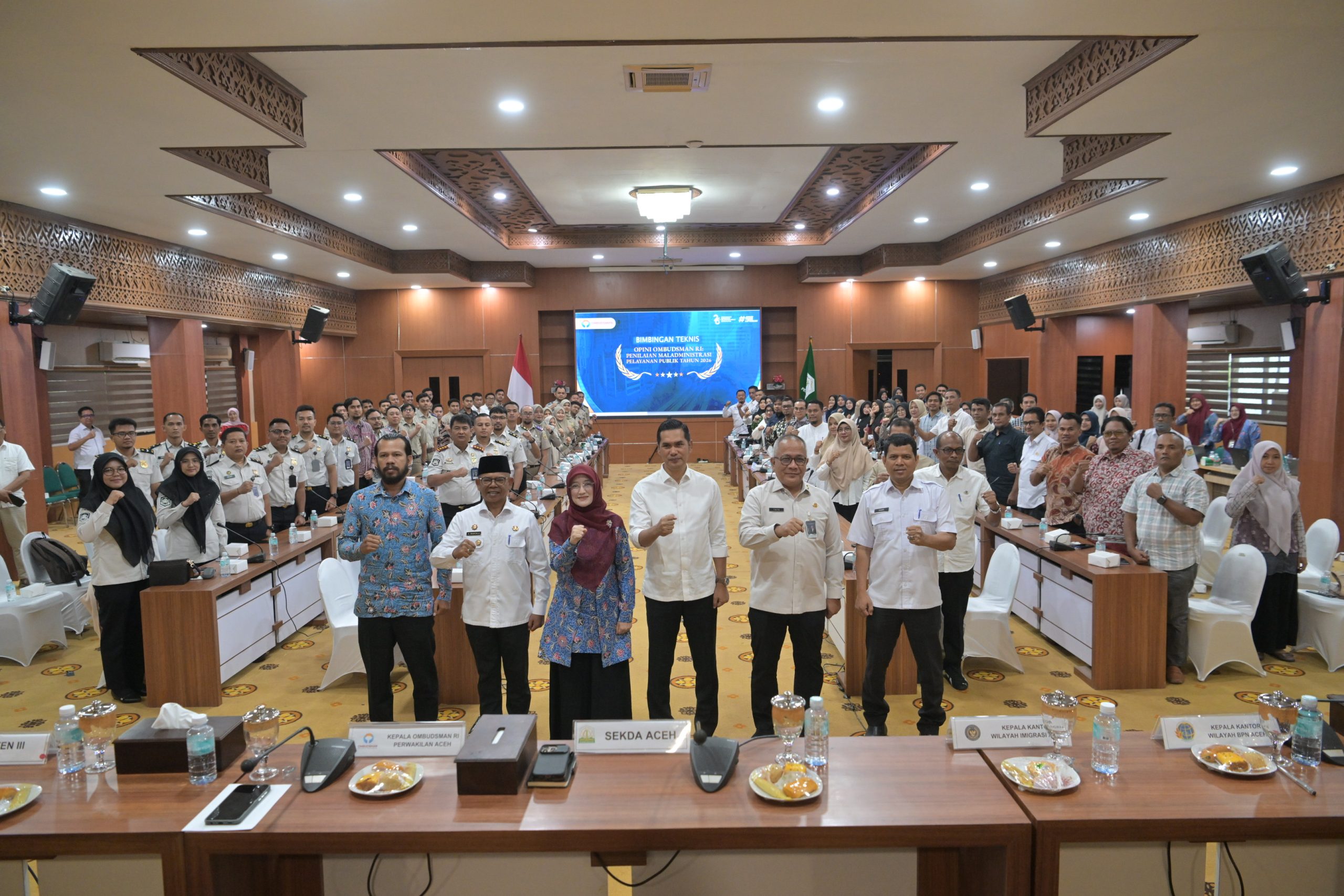 Sekda Aceh M. Nasir Buka Bimtek Maladministrasi Ombudsman, Targetkan Zona Hijau Pelayanan Publik Semakin Meluas