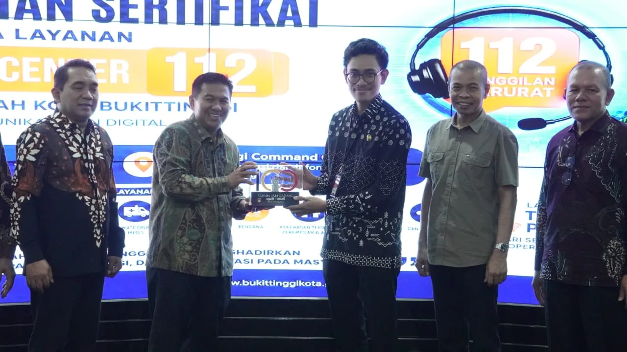 Pemkot Bukittinggi Resmikan Layanan Darurat 112, Satu Nomor untuk Semua Keadaan Genting