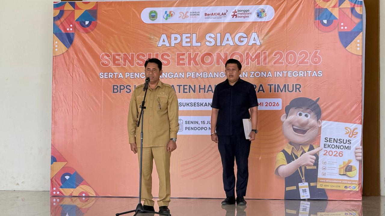 Sensus Ekonomi 2026 di Halmahera Timur Resmi Dimulai, Bupati Ubaid Yakub Tekankan Integritas Data Petugas Lapangan