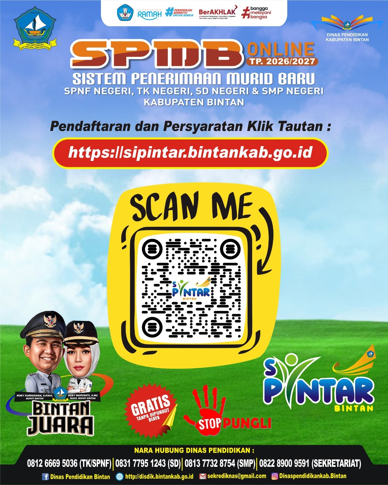 SPMB Bintan 2026 Dibuka Akhir Juni, Disdukcapip Minta Orang Tua Urus Dokumen Kependudukan Sejak Sekarang