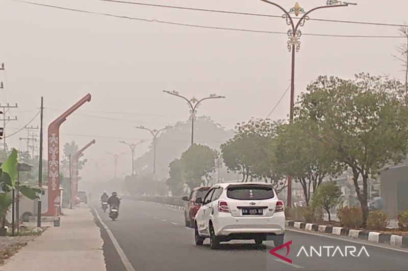 Kabut Asap Pekat Selimuti Kuala Kapuas, 1.754 Titik Panas Terpantau dan Warga Diminta Batasi Aktivitas Luar Ruangan