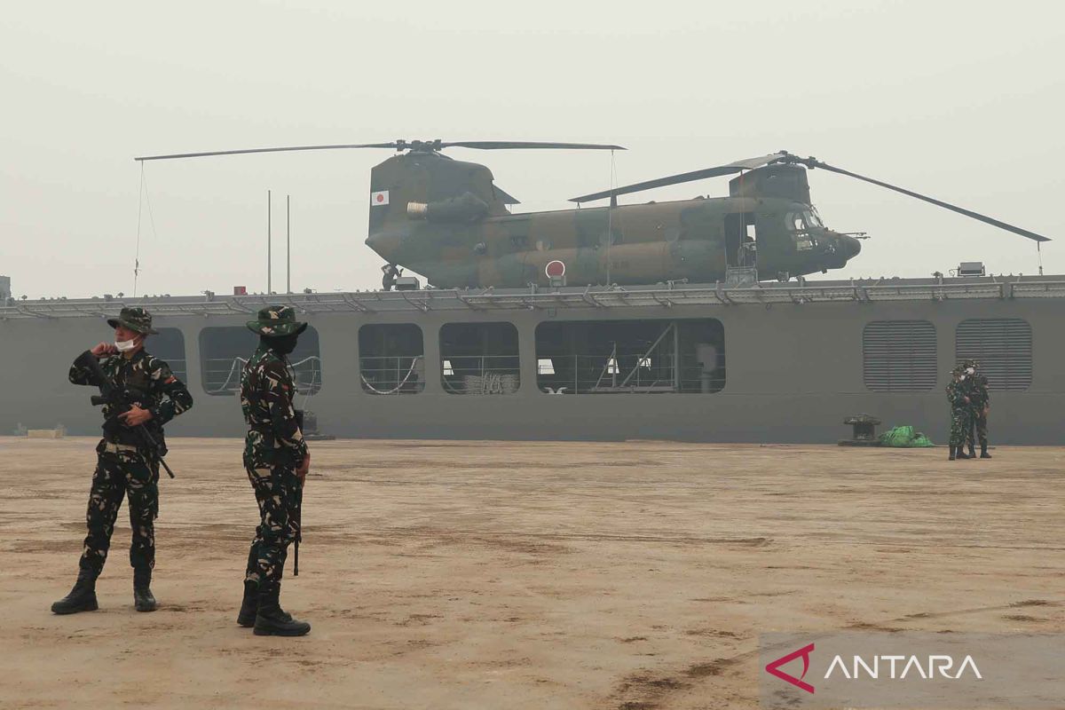 Jepang Resmi Akhiri Operasi Pemadaman Karhutla di Kalimantan, 3 Helikopter Chinook Ditarik Pulang