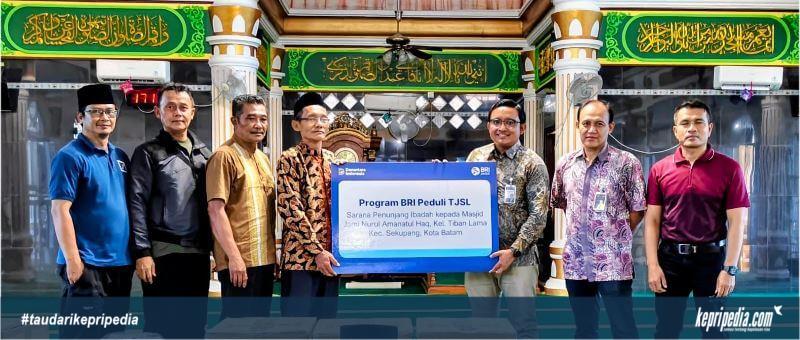 BRI Salurkan Bantuan Sound System untuk Masjid Jami’ di Sekupang Batam, DKM Ucapkan Terima Kasih