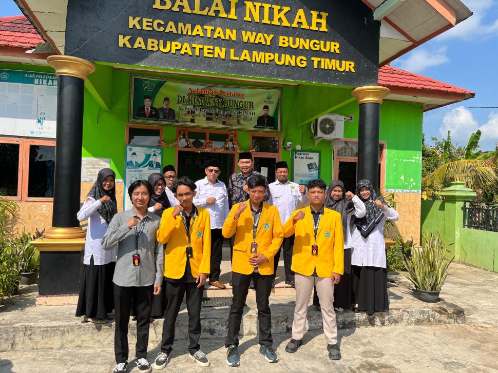 5 Mahasiswa UNU Lampung Resmi Magang di KUA Way Bungur, Diharapkan Tingkatkan Kompetensi Pelayanan Publik