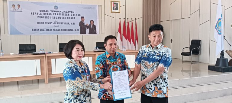 3 Tahun 5 Hari Pimpin Dinas Pendidikan Sulut, Femmy Suluh Serahkan Jabatan ke Jahja Rondonuwu