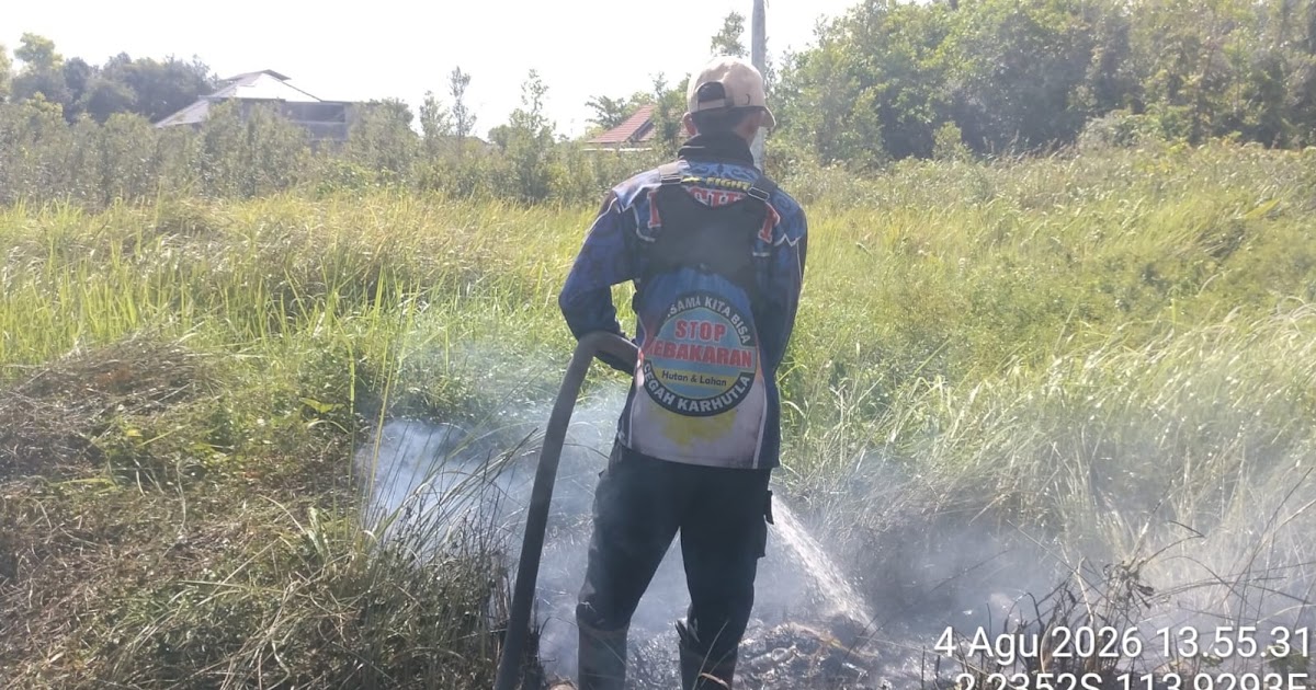 Karhutla Kembali Melanda Dua Titik di Palangka Raya, Lahan Gambut Terbakar dan Tim Gabungan Dikerahkan