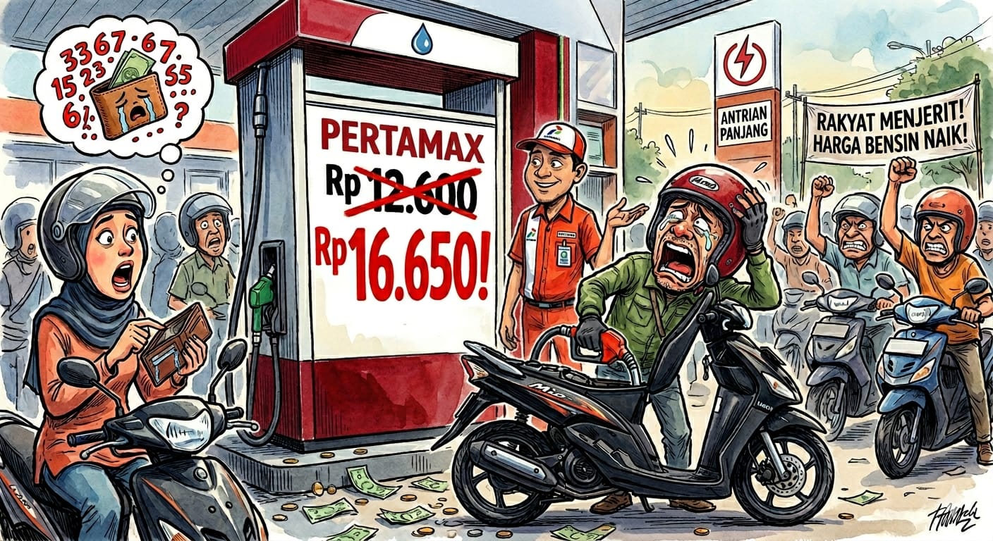 Harga Pertamax di Kalimantan Tengah Naik Rp4.050 Jadi Rp16.650 per Liter, Warga Kotim Mengeluh dan Ramai-Ramai Beralih ke Pertalite
