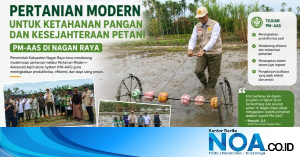 1.261 Hektare Lahan di Nagan Raya Disiapkan untuk Pertanian Modern PM-AAS, Ini Target Kementan