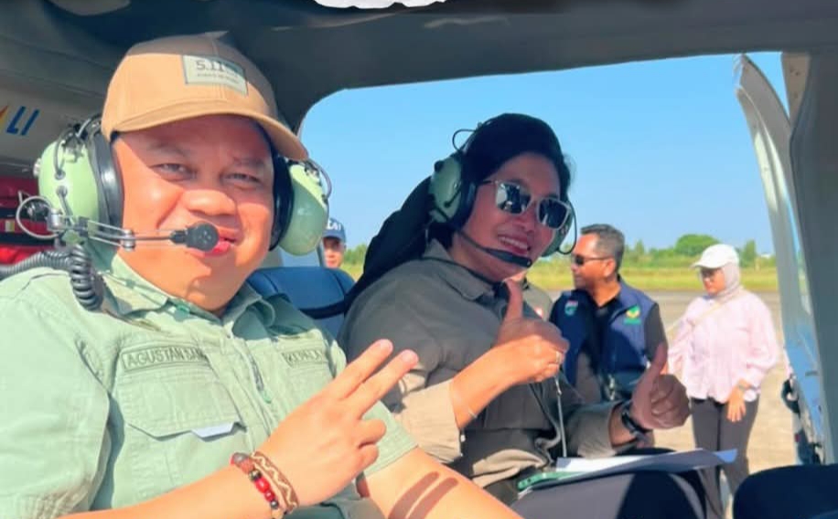 Patroli Udara Petakan Wilayah Rawan Karhutla di Pulang Pisau, Kadishut Kalteng Temukan Lahan Kering yang Perlu Diantisipasi