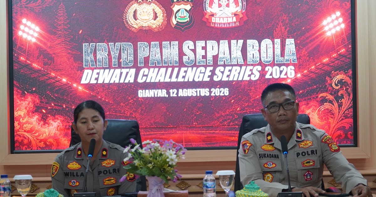 Polres Gianyar Kerahkan 385 Personel Amankan Dewata Challenge Series 2026, Ada Laga Panas Bali United vs Persib Bandung