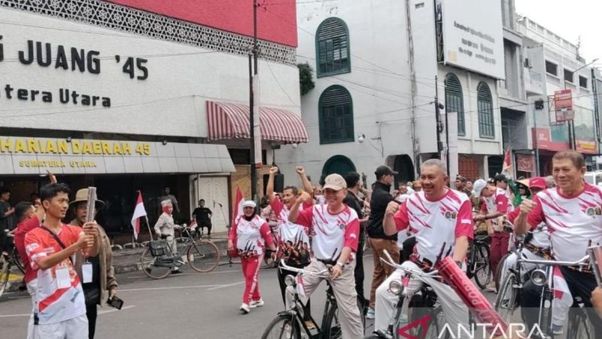 DHD 45 Sumut Gelar Parade Ontel dan Senam Sehat di Lapangan Merdeka Medan untuk Perkuat Jiwa Kebangsaan Jelang HUT Ke-81 RI