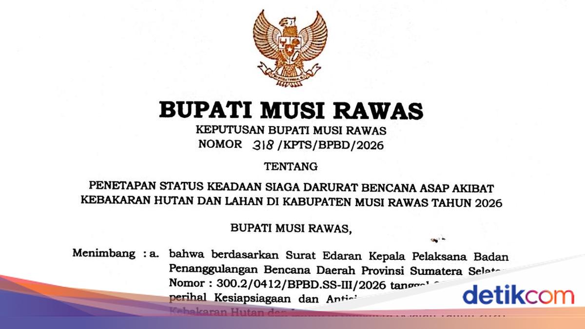 9 Daerah di Sumsel Sudah Siaga Darurat Karhutla, Musi Rawas Terbaru Menyusul dengan 185 Titik Panas