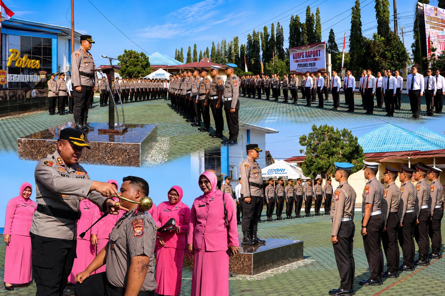 Kapolres Bengkulu Utara Lantik 39 Personel Naik Pangkat, Tegaskan Kenaikan Bukan Seremoni Administratif
