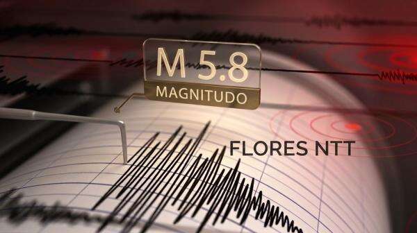 Gempa M5,8 Guncang Flores NTT Pagi Ini, Warga Manggarai Rasakan Getaran V-VI MMI