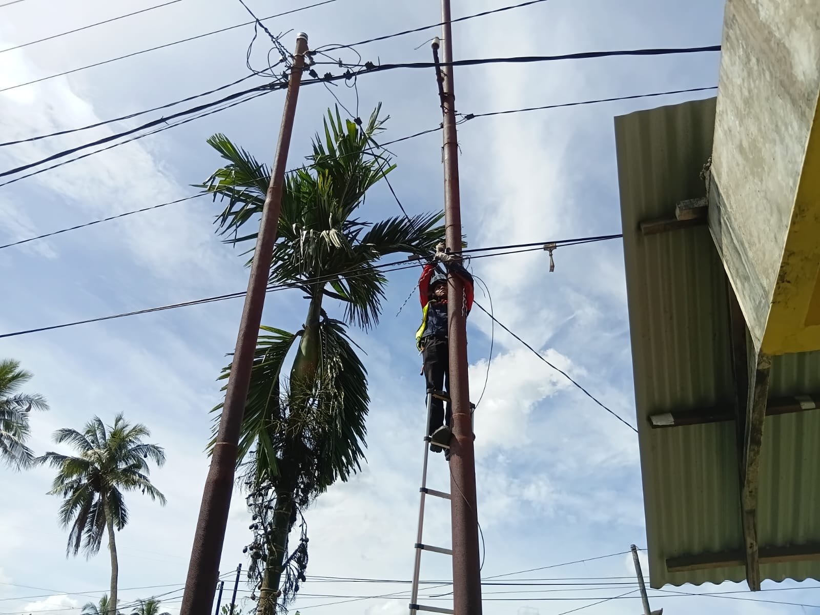 PLN Icon Plus Rapiakan Kabel Fiber Optik di Talawi Sawahlunto, Antisipasi Gangguan Konektivitas Warga