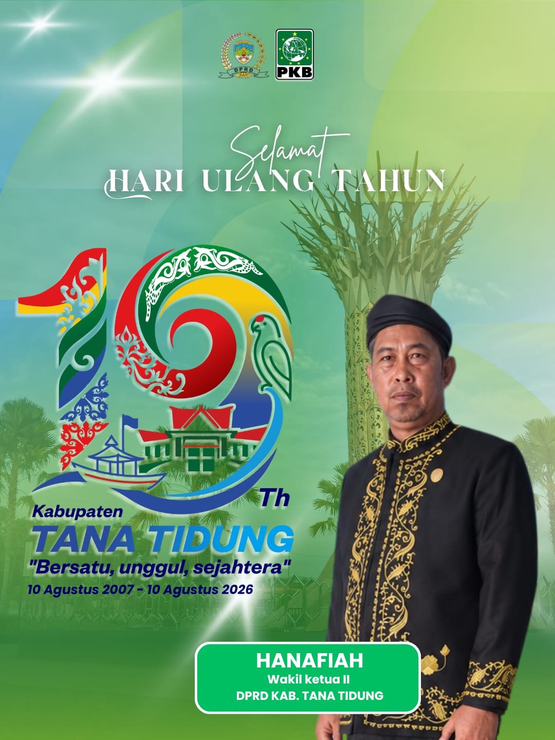 HUT ke-19 Tana Tidung, Wakil Ketua DPRD Hanafiah Soroti Pentingnya Tata Kelola Pemerintahan yang Transparan dan Terukur
