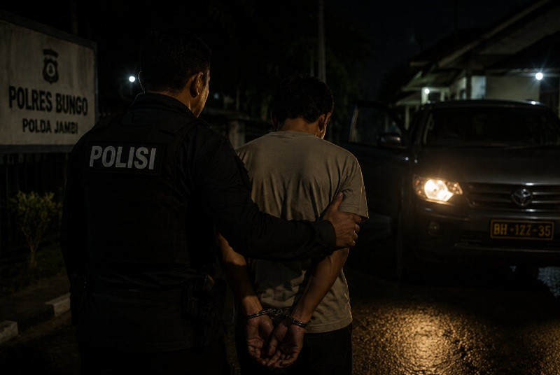Cemburu Lihat Istri Dibonceng Pria Lain, Pria di Bungo Tabrak Korban Pakai Mobil Triton hingga Tangan dan Kaki Patah