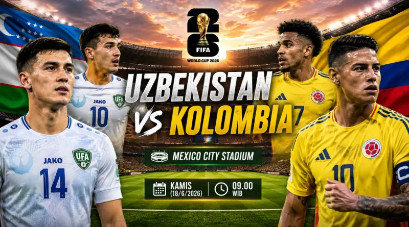 Kolombia Kalahkan Uzbekistan di Piala Dunia 2026, Luis Diaz Cetak Gol Perdana di Estadio Azteca