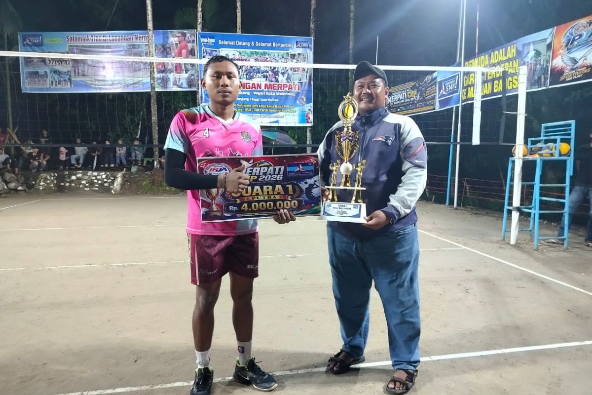 Boss Kids Koto Malintang Juara Open Turnamen Bola Voli Merpati Cup 2026, Partai Demokrat dan Pemuda Jadi Motor Pemulihan Pascabencana