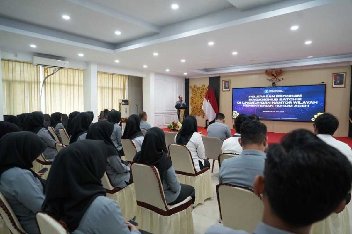 5 Peserta MagangHub Batch 3 Dilepas Kanwil Kemenkum Aceh, Enam Bulan Belajar Ritme Birokrasi