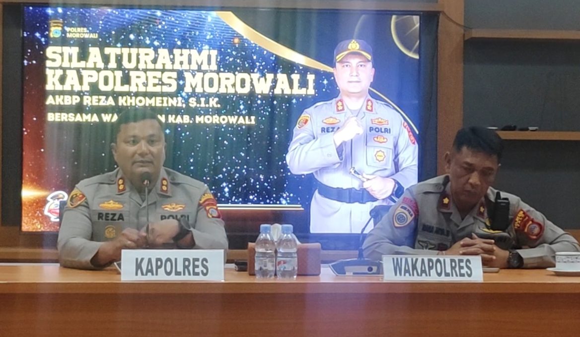 Kapolres Morowali AKBP Reza Khomeini Gelar Silaturahmi Perdana dengan Wartawan, Tegaskan Komitmen Keterbukaan Informasi