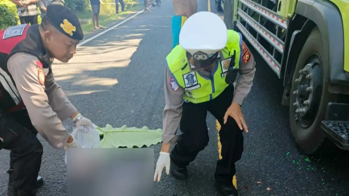 Kecelakaan Maut di Jalur Setan Gilimanuk, Satu Pengendara Motor PCX Tewas Terlindas Trailer, Sopir Kabur