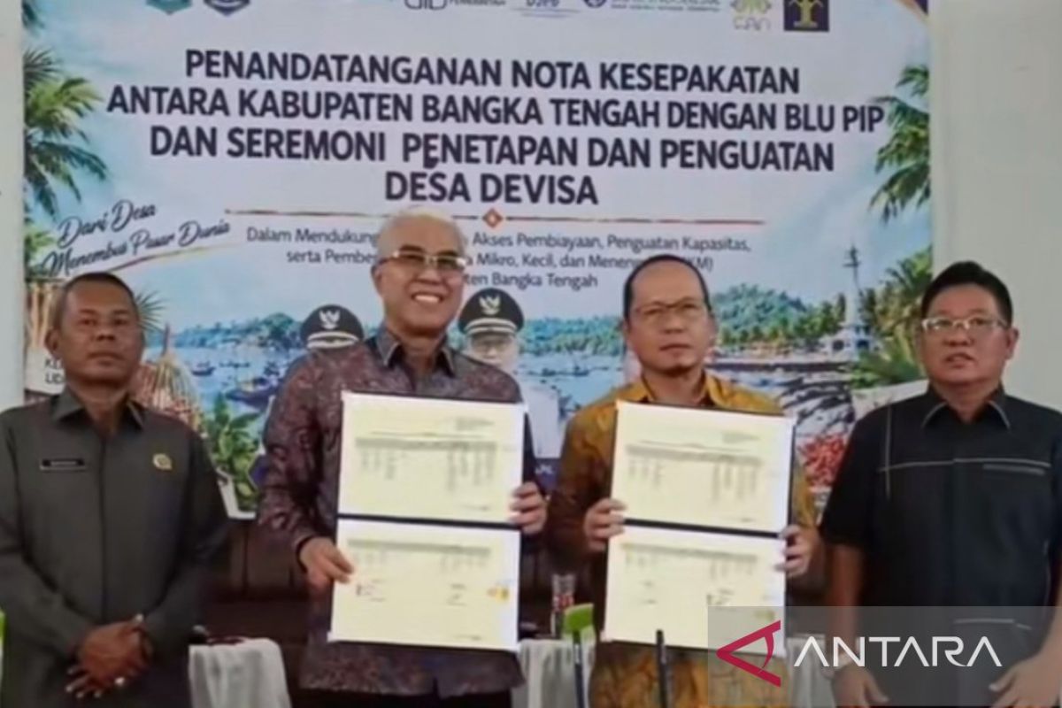 Pemkab Bangka Tengah Luncurkan 10 Desa Devisa, Lada Putih hingga Lidi Nipah Siap Tembus Pasar Global