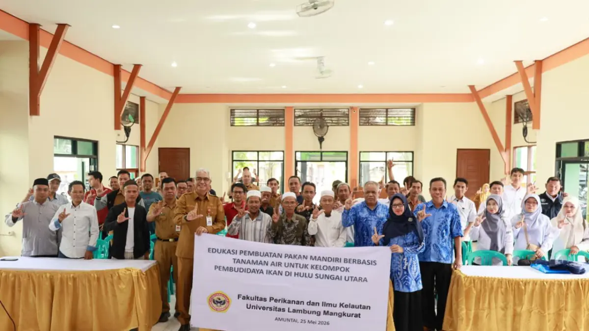 Wakil Bupati HSU Hero Setiawan Dorong Pembudidaya Ikan Produksi Pakan Mandiri Demi Tekan Biaya Produksi