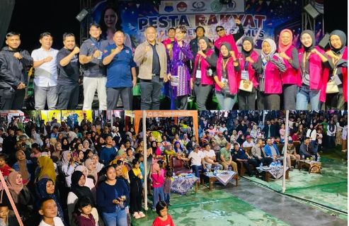 Pesta Rakyat Tanggamus Ditutup di Tengah Hujan, Ratusan Warga Padati Taman Soekarno-Hatta