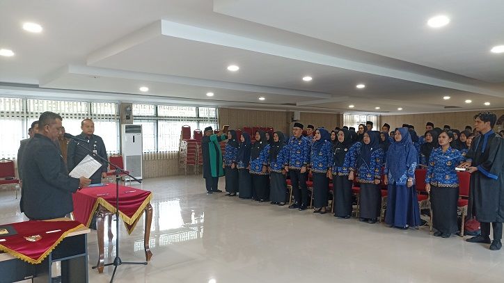Akhir Tahun, Pj Walikota Pekanbaru Lantik 62 Pejabat Fungsional