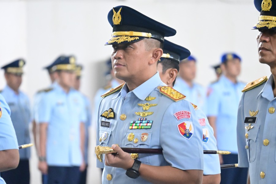 Marsma TNI Abdul Haris Resmi Jabat Danlanud Roesmin Nurjadin