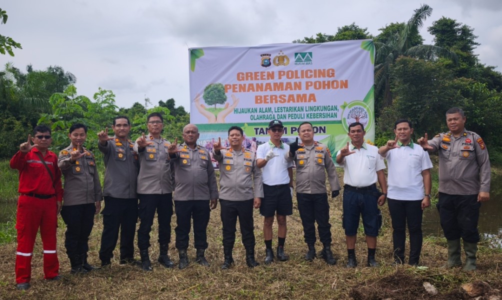 PT Musim Mas kolaborasi bersama Polres Pelalawan Perkuat Green Policing.