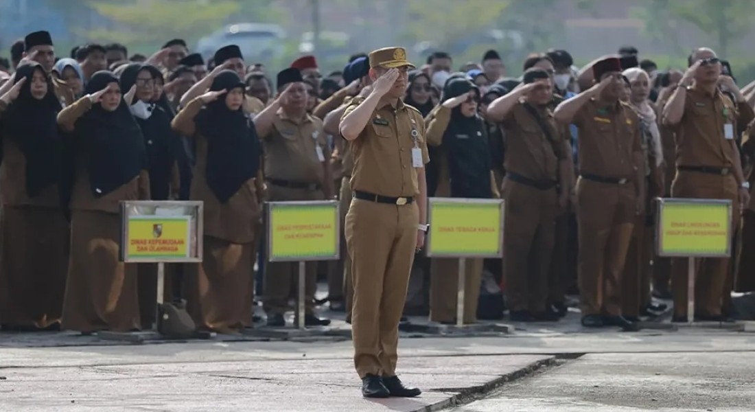 Jajaran BPKAD Kota Pekanbaru Ikuti Apel Gabungan Perdana Bersama Walikota Agung Nugroho