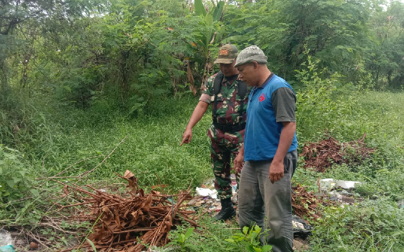 Babinsa Rimba Sekampung Patroli Karhutla di Wilayah Rawan