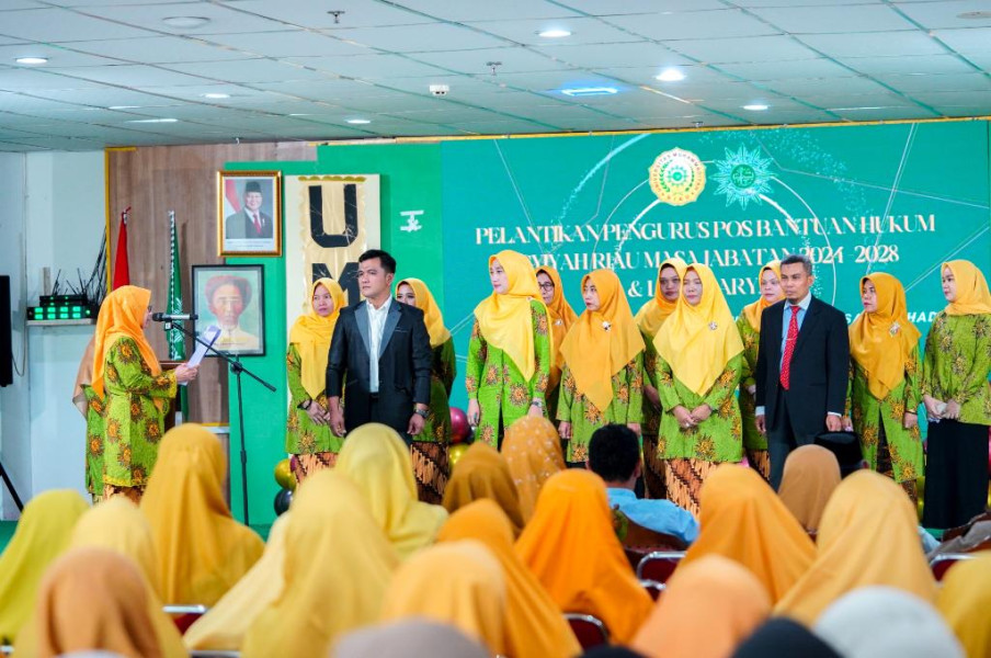 Aisyiah Riau Lantik Pengurus Posbakum dan Gelar Lokakarya Anti Kekerasan terhadap Perempuan dan Anak