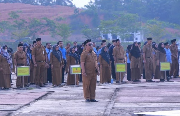 Seluruh Jajaran BPKAD Ikuti Upacara Bendera di Komplek Tenayan Bersama Walikota, Dukung Program Pemko Pekanbaru