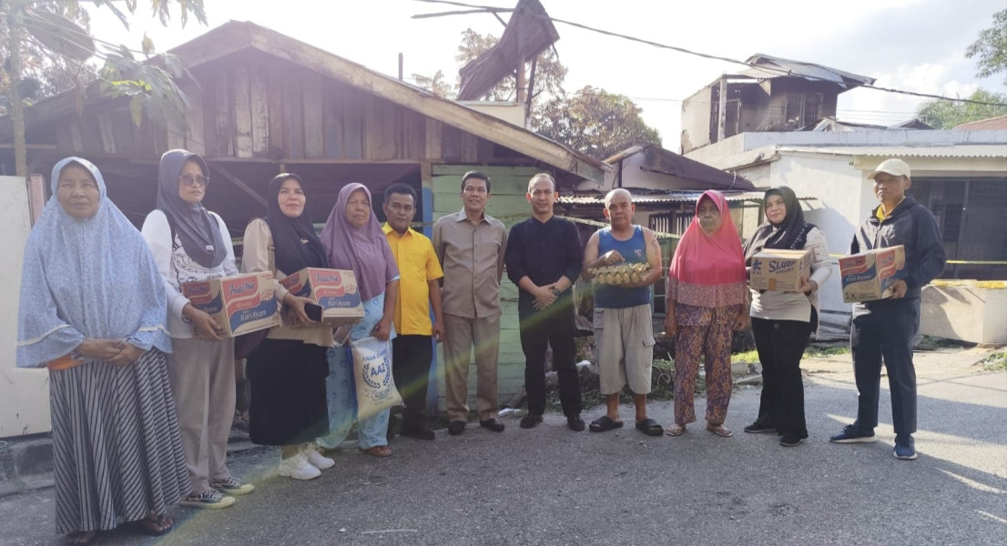 Musibah Kebakaran Rumbai: Fraksi Golkar Datang untuk Meringankan Beban Korban